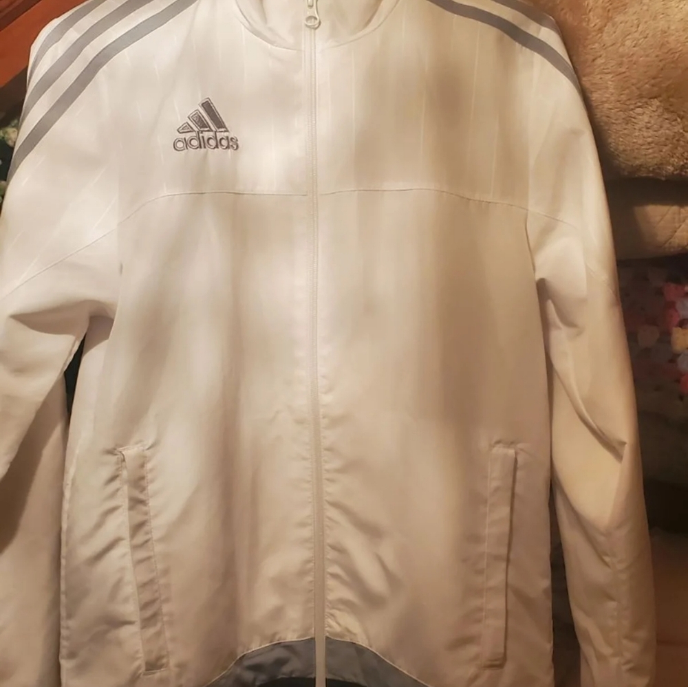 old school adidas windbreaker youth large